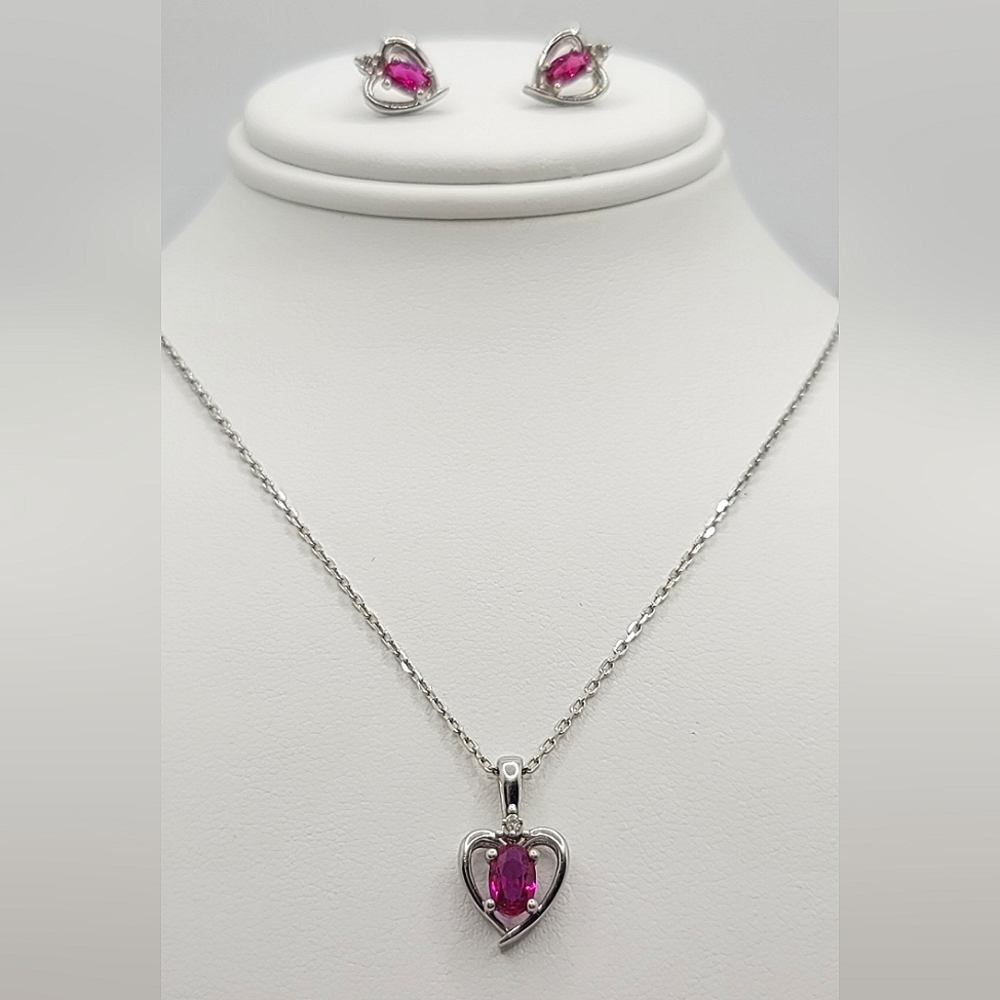 Sterling/Ruby Set - image 1